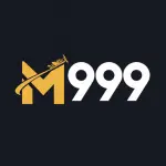 M999 Game Download official logo featuring golden M symbol and white 999 text on dark background for Android, iOS, and PC users.