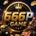 666P Game mobile gaming logo with golden design.